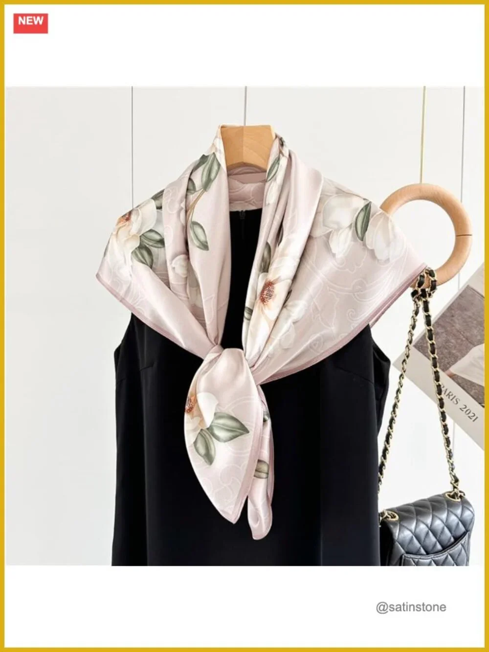 100% Mulberry Silk Scarf 35